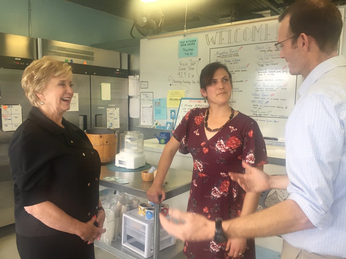 Administrator McMahon at Wild Scoops
