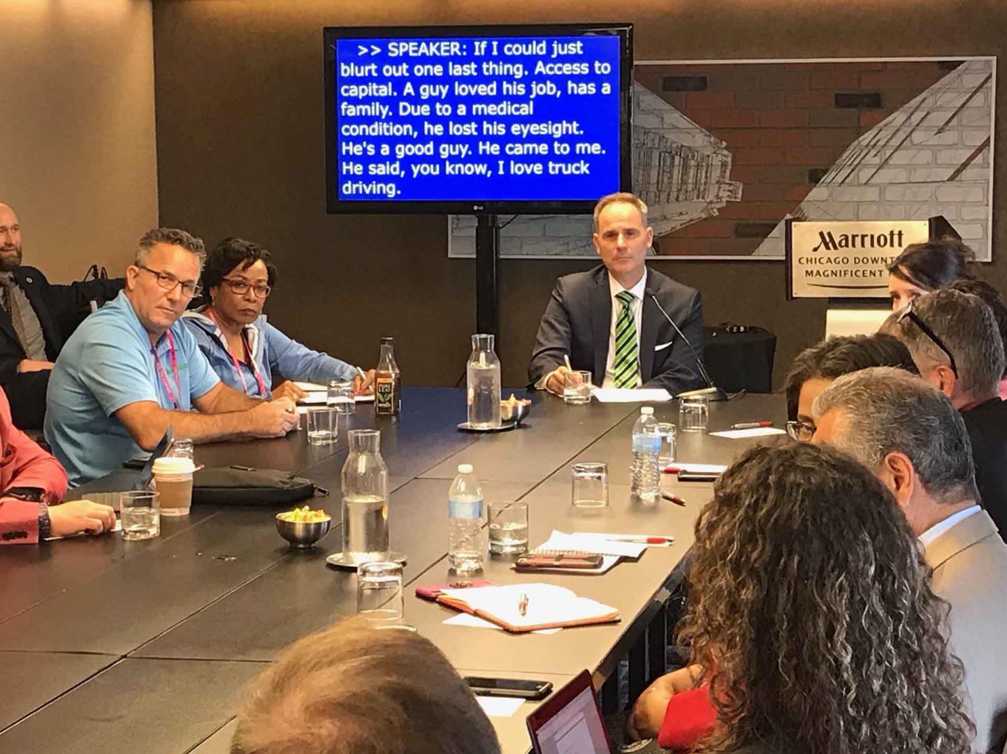 Acting Administrator Pilkerton joins colleagues at the DisabilityIN conference in Chicago.