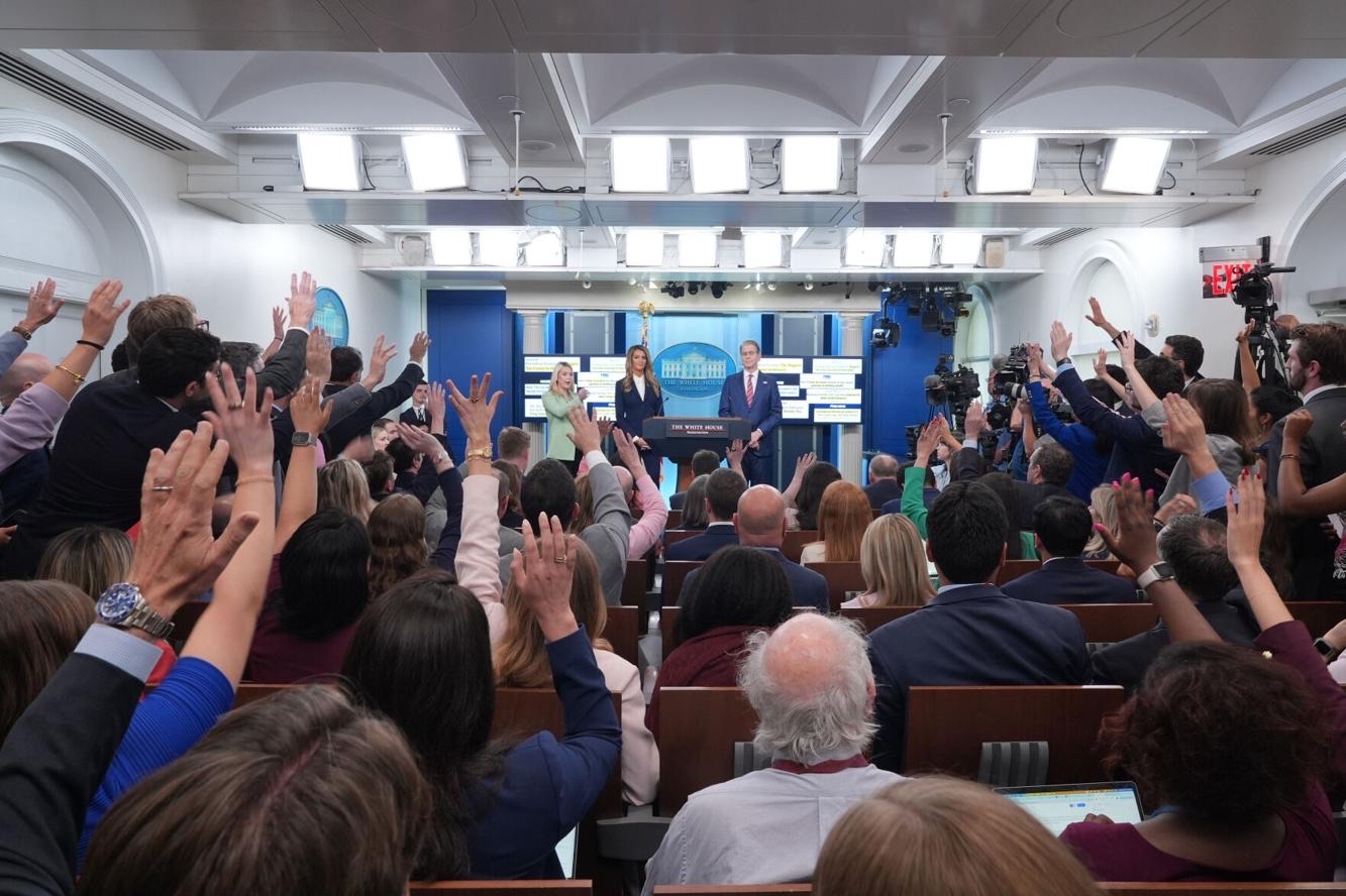 Administrator Loeffler in the White House press briefing room